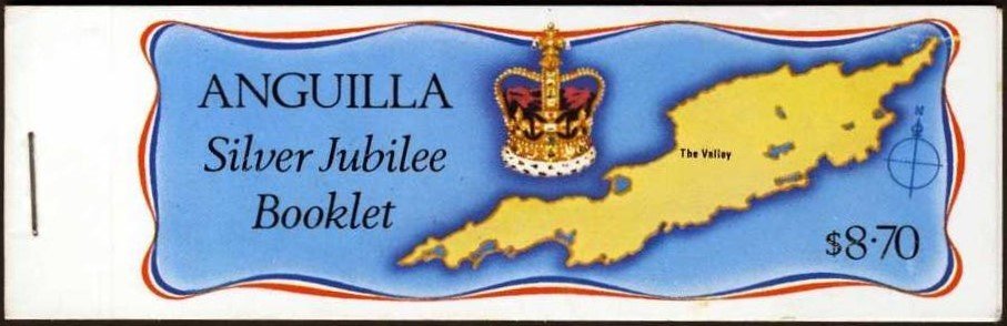 Booklet, Booklet of 2 each, 25th anniversary of Queen Elizabeth II, Anguilla,  