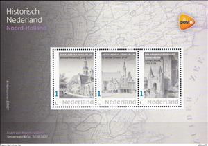 Souvenir Sheet, North Holland, Netherlands- Personalized stamps,  , Architecture, Buildings