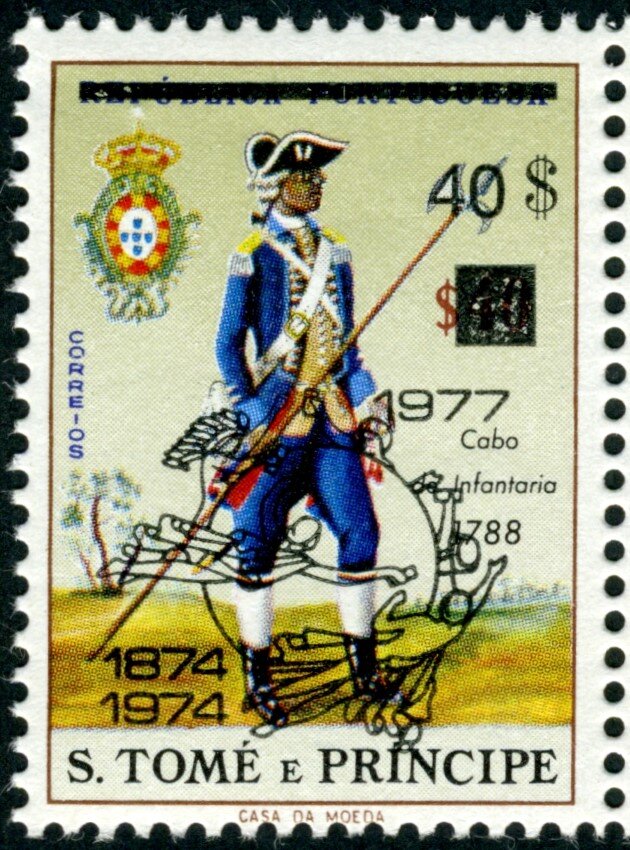 Infantry Corporal, 1788, Overprint Type a