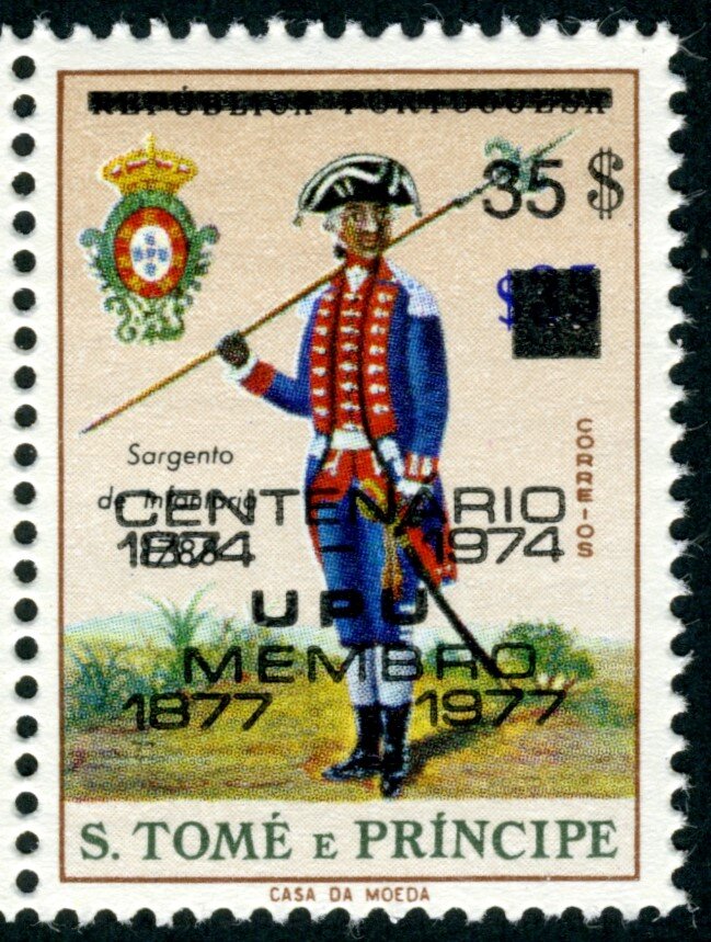 Infantry Sergeant, 1788, Overprint Type b