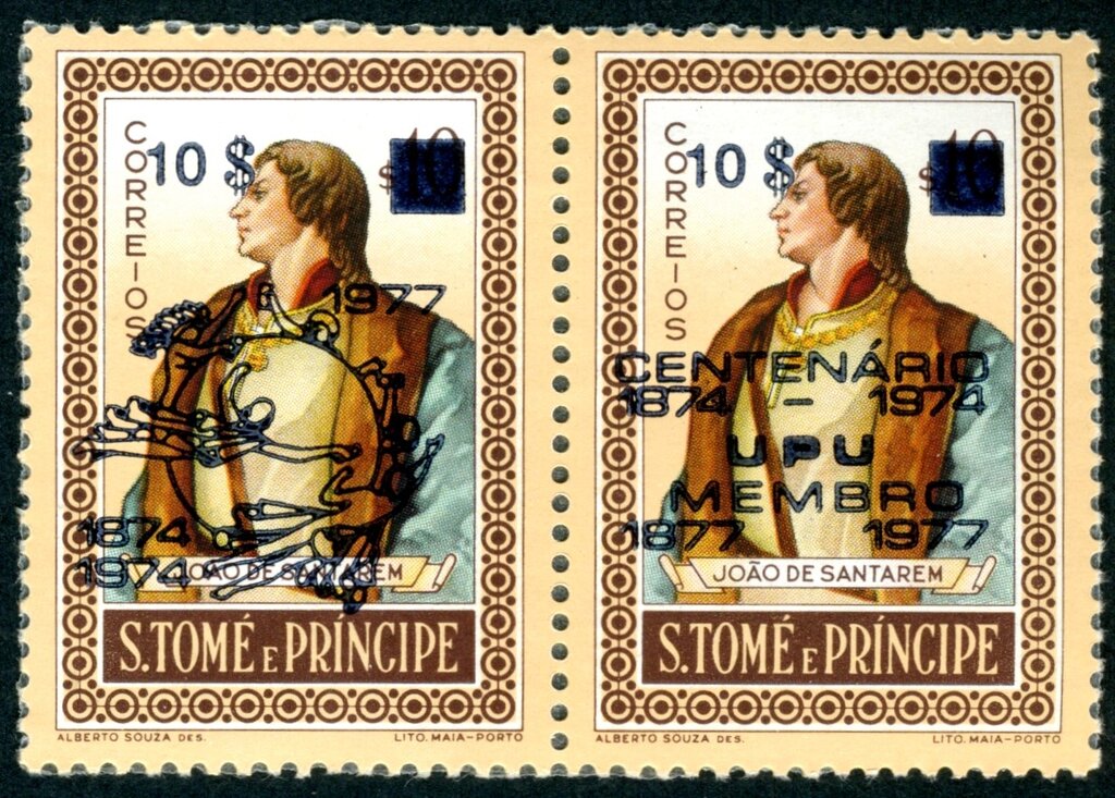 João de Santarém Overprint Type a & b