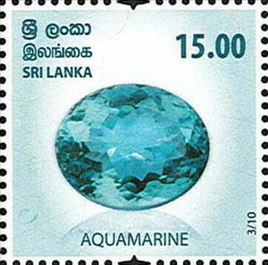 Stamp, Aquamarine, Sri Lanka,  , Gemstones