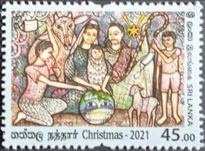 Stamp, Christmas 2021, Sri Lanka,  , Christmas