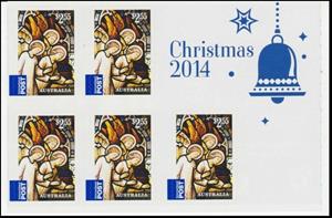 Booklet Pane, Christmas 2014 - Angels, Australia,  , Christmas