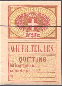Stamp, Vienna Private Telegraph Stamp, Austria,  , Crosses