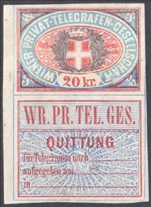 Stamp, Vienna Private Telegraph Stamp, Austria,  , Crosses