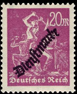 Stamp, Official Stamp, German Realm,  