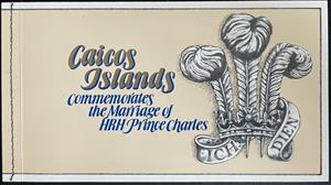 Booklet, Marriage of HRH Prince Charles Booklet, Caicos Islands,  , Princes, Princesses, Royalty, Weddings