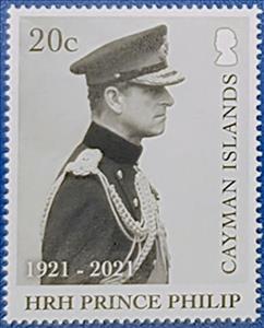Stamp, Prince Philip, Duke of Edinburgh, Memorial Issue, Cayman Islands,  , Royalty