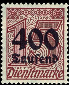 Stamp, Official Stamp, German Realm,  