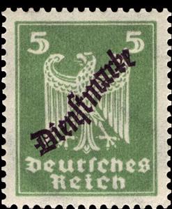 Stamp, Official Stamp, German Realm,  