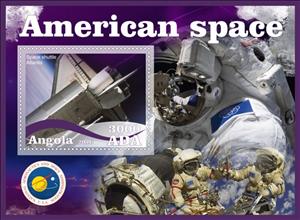 Souvenir Sheet, American space, Cinderellas,  , Spacecrafts