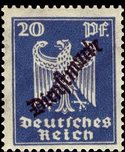 Stamp, Official Stamp, German Realm,  