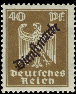 Stamp, Official Stamp, German Realm,  