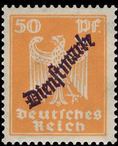 Stamp, Official Stamp, German Realm,  