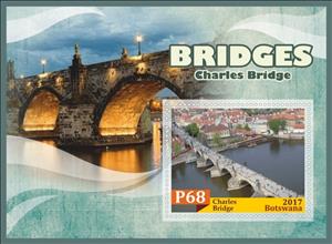 Souvenir Sheet, Architecture Bridges, Cinderellas,  