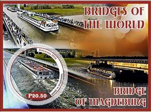 Souvenir Sheet, Architecture Bridges of the world, Cinderellas,  