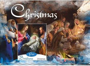 Souvenir Sheet, Art Christmas, Cinderellas,  