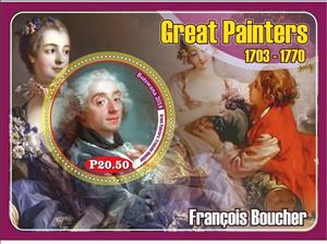 Souvenir Sheet, Art Great painters, Cinderellas,  