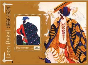 Souvenir Sheet, Art Leon Bakst, Cinderellas,  