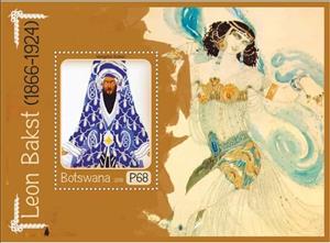Souvenir Sheet, Art Leon Bakst, Cinderellas,  