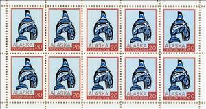Mini Sheet, Blue whale, Cinderellas,  , Sea (Marine) Mammals, Stylized Animals, Whales