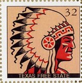 Stamp, Chief, Cinderellas,  , Men, Native Americans (Indians), Tribal Chiefs and Caciques