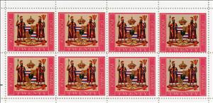 Mini Sheet, Coat of arms, Cinderellas,  , Coats of Arms, Crowns and Coronets