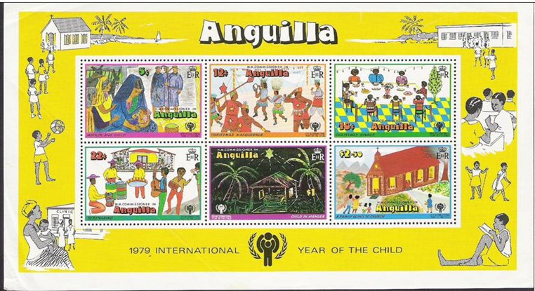 Souvenir Sheet of 6, Christmas with IYC Emblem…