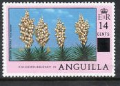 Stamp, Surcharged: Spanish bayonet (Yucca), Anguilla,  