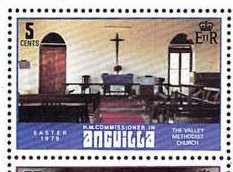 Stamp, Valley Methodist Church, Anguilla,  , Churches - Cathedrals - Basilicas - Chapels