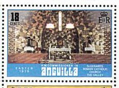 Stamp, St. Gerard's Roman Catholic Church, The Valley, Anguilla,  , Churches - Cathedrals - Basilicas - Chapels