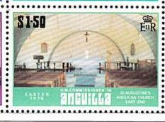 Stamp, St. Augustine's Anglican Church, East End, Anguilla,  , Churches - Cathedrals - Basilicas - Chapels