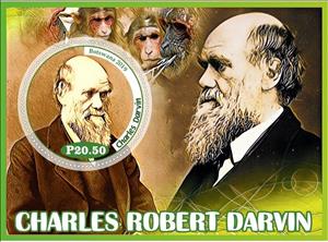 Souvenir Sheet, Great People Charles Darwin, Cinderellas,  