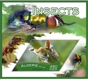 Souvenir Sheet, Insects, Cinderellas,  , Animals (Fauna), Insects