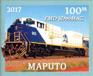 Stamp, Locomotives, Cinderellas,  , Locomotives, Railways