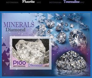 Souvenir Sheet, Minerals, Cinderellas,  