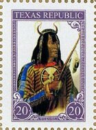 Stamp, Native chief, Cinderellas,  , Men, Native Americans (Indians), Tribal Chiefs and Caciques