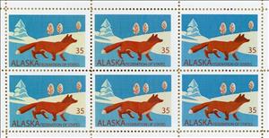 Mini Sheet, Red fox, Cinderellas,  , Animals (Fauna), Foxes, Mammals