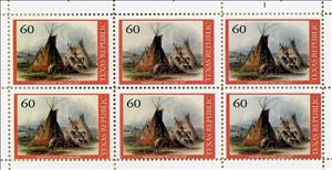 Mini Sheet, Skin tents, Cinderellas,  , Native Americans (Indians)