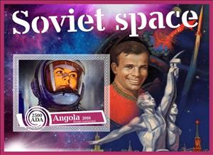 Souvenir Sheet, Soviet Space, Cinderellas,  , Spacecrafts
