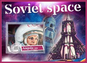 Souvenir Sheet, Soviet Space, Cinderellas,  , Spacecrafts