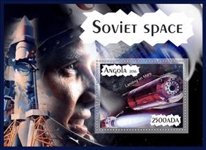 Souvenir Sheet, Soviet Space, Cinderellas,  , Spacecrafts