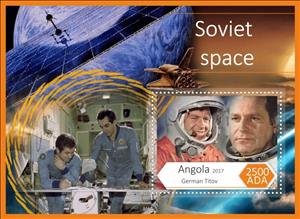 Souvenir Sheet, Soviet Space, Cinderellas,  , Spacecrafts