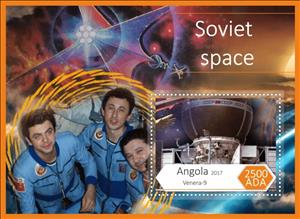 Souvenir Sheet, Soviet Space, Cinderellas,  , Spacecrafts