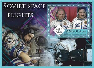 Souvenir Sheet, Soviet Space, Cinderellas,  , Spacecrafts