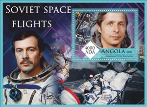 Souvenir Sheet, Soviet Space, Cinderellas,  , Spacecrafts