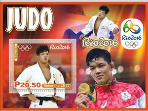 Souvenir Sheet, Sport Judo at the 2016 Summer Olympics in Rio, Cinderellas,  