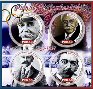 Mini Sheet, Sport Pierre de Coubertin, Cinderellas,  , Olympic Games, Sports