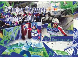 Souvenir Sheet, Sport Winter Olympic Games 2010 in Vancouver, Cinderellas,  